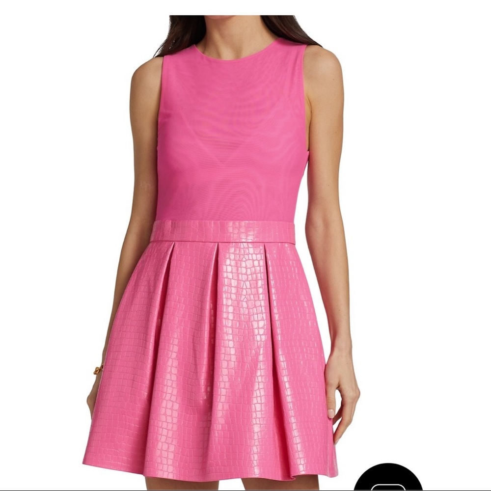 Alice + Olivia
Chara Croc-Embossed Party Dress